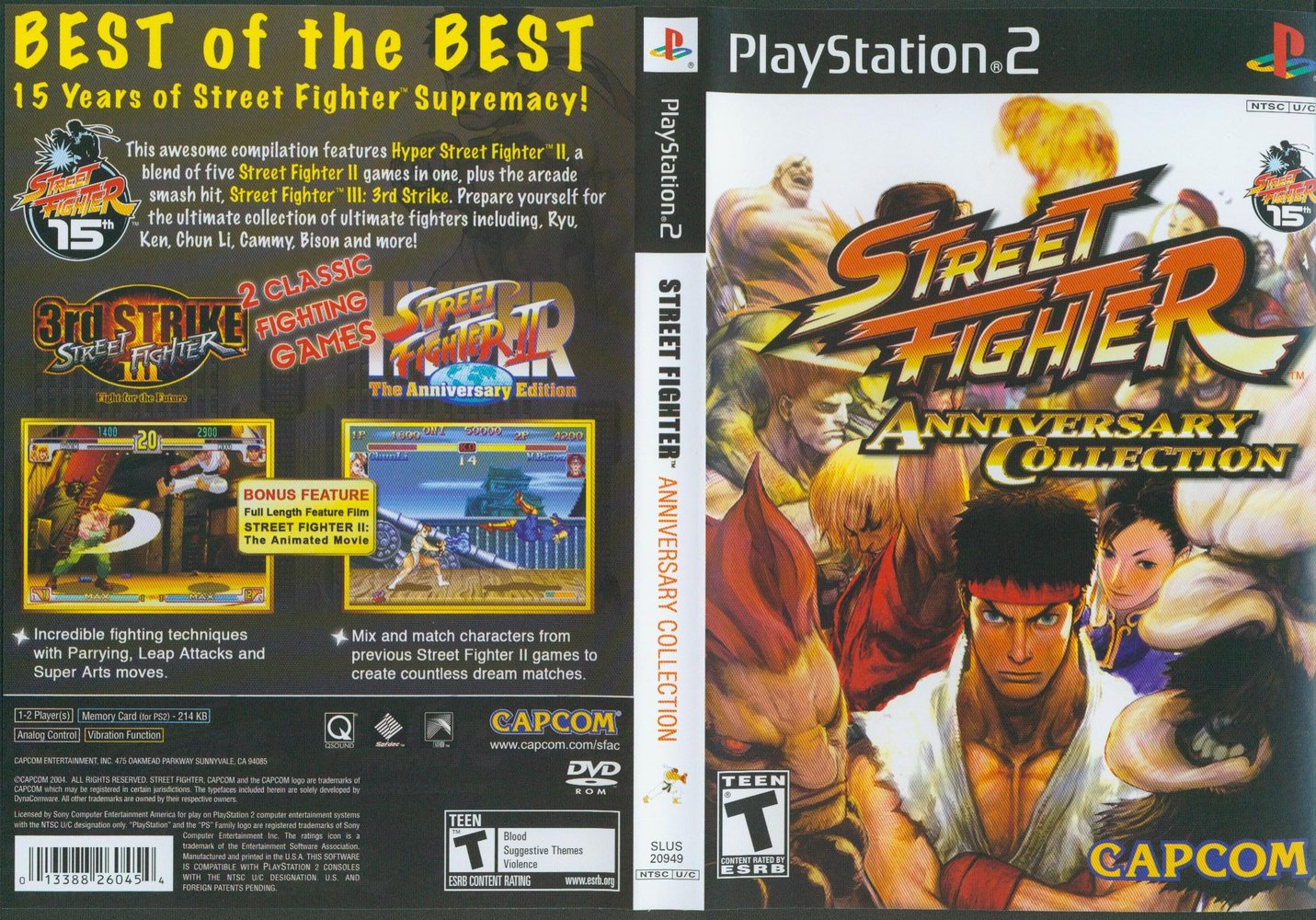 Street Fighter Anniversary Collection Dvd ntsc